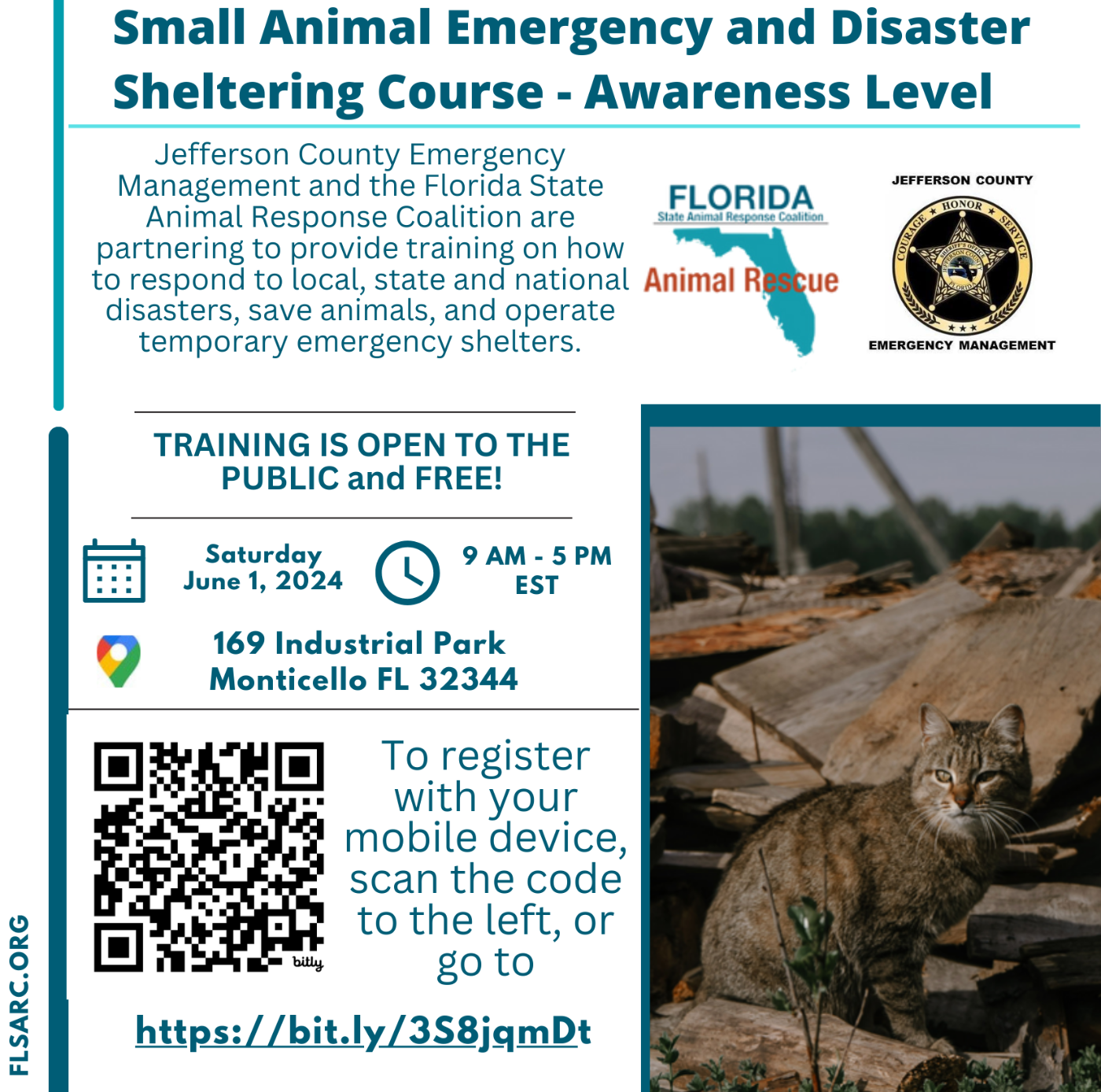 Pet Sheltering Training Flyer