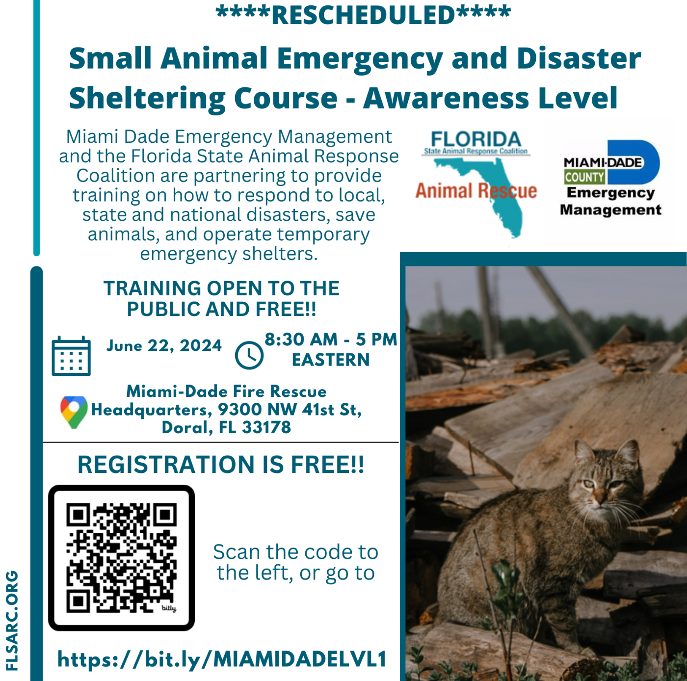 Pet Sheltering Training Flyer